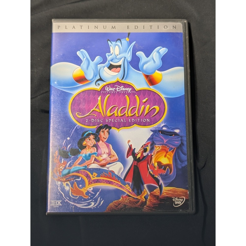 Disney Aladdin Platinum Edition DVD 2-Disc‎ Special Edition w/ Guide